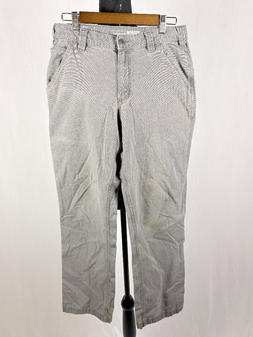 Carhartt Rugged Flex Work Pants | Men’s 32x32 | Gray Relaxed Fit Canvas Utility